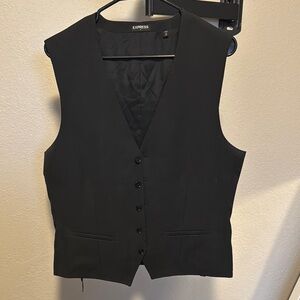 Express Men's Black Suit Vest